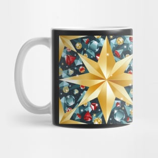 Golden Christmas stars Mug